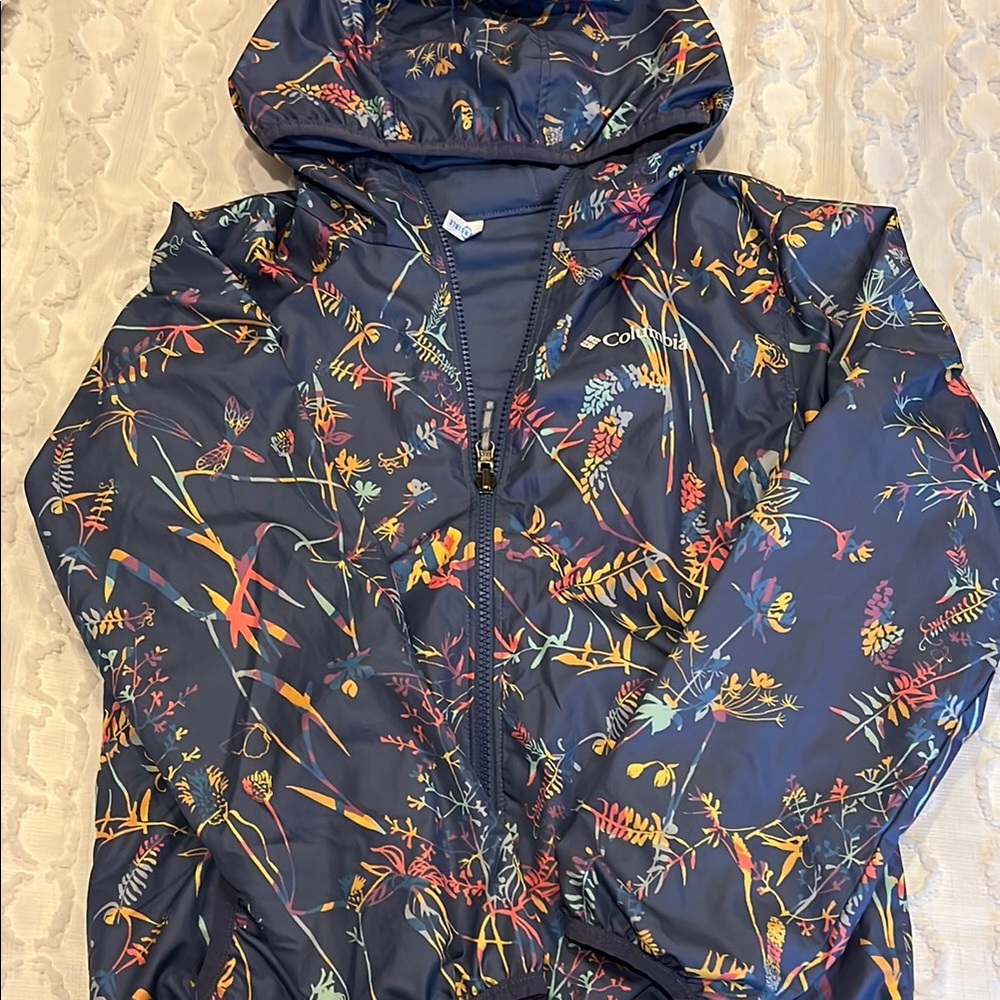 Columbia Multicolor Floral Hooded Jacket